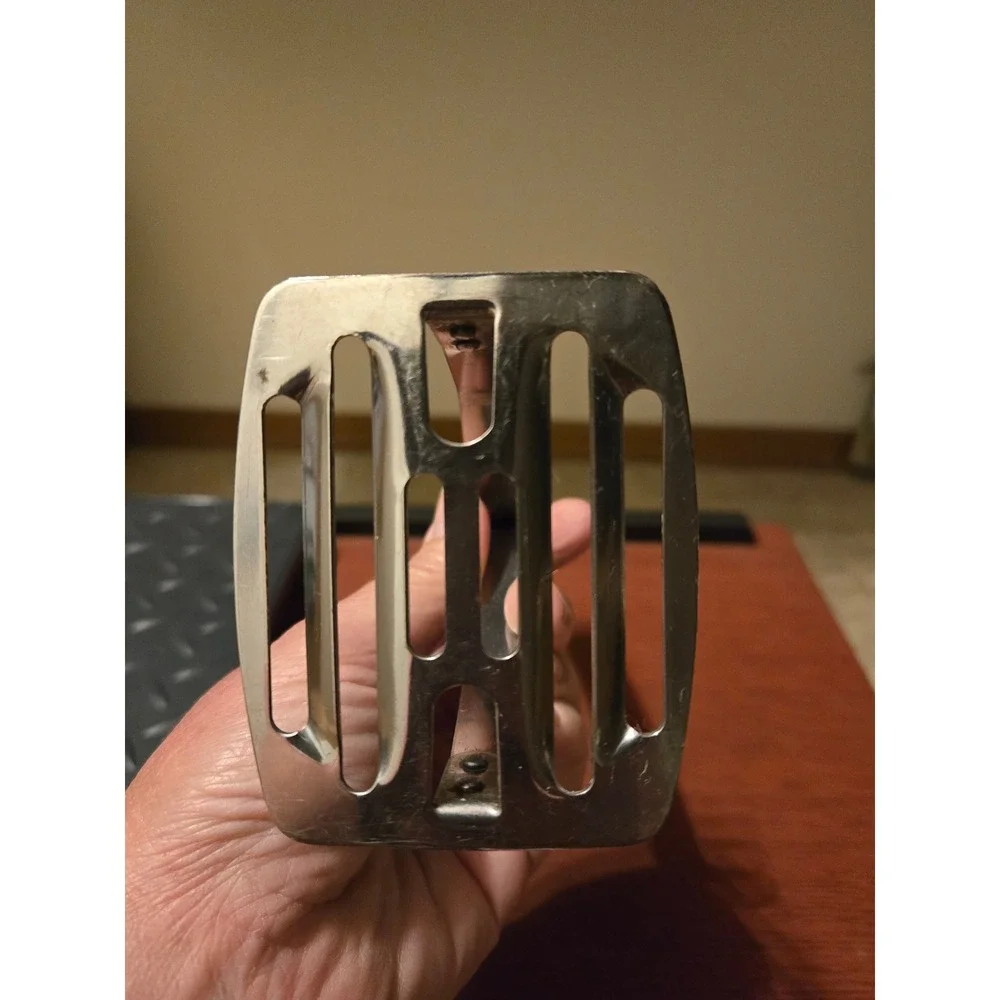 Vintage BI-COR Stainless Steel Potato Masher Black Handle Made in USA
